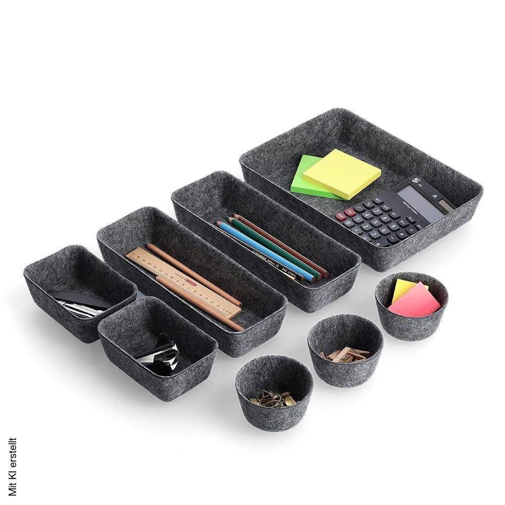 Zeller Organizer grau Filz