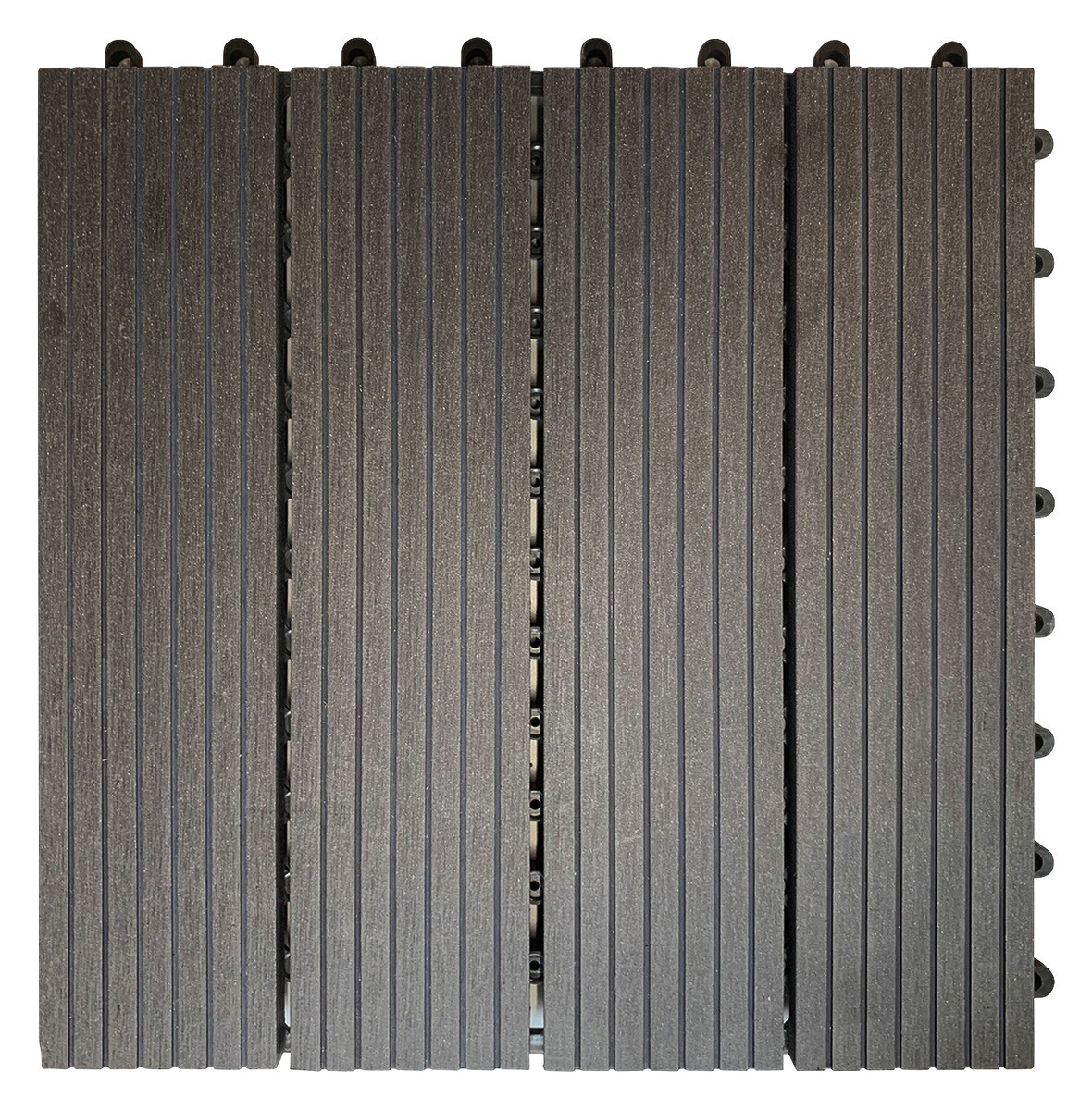 POCOline Terrassenfliese WPC, 6 Stück im Paket grau B/L: ca. 30x30 cm