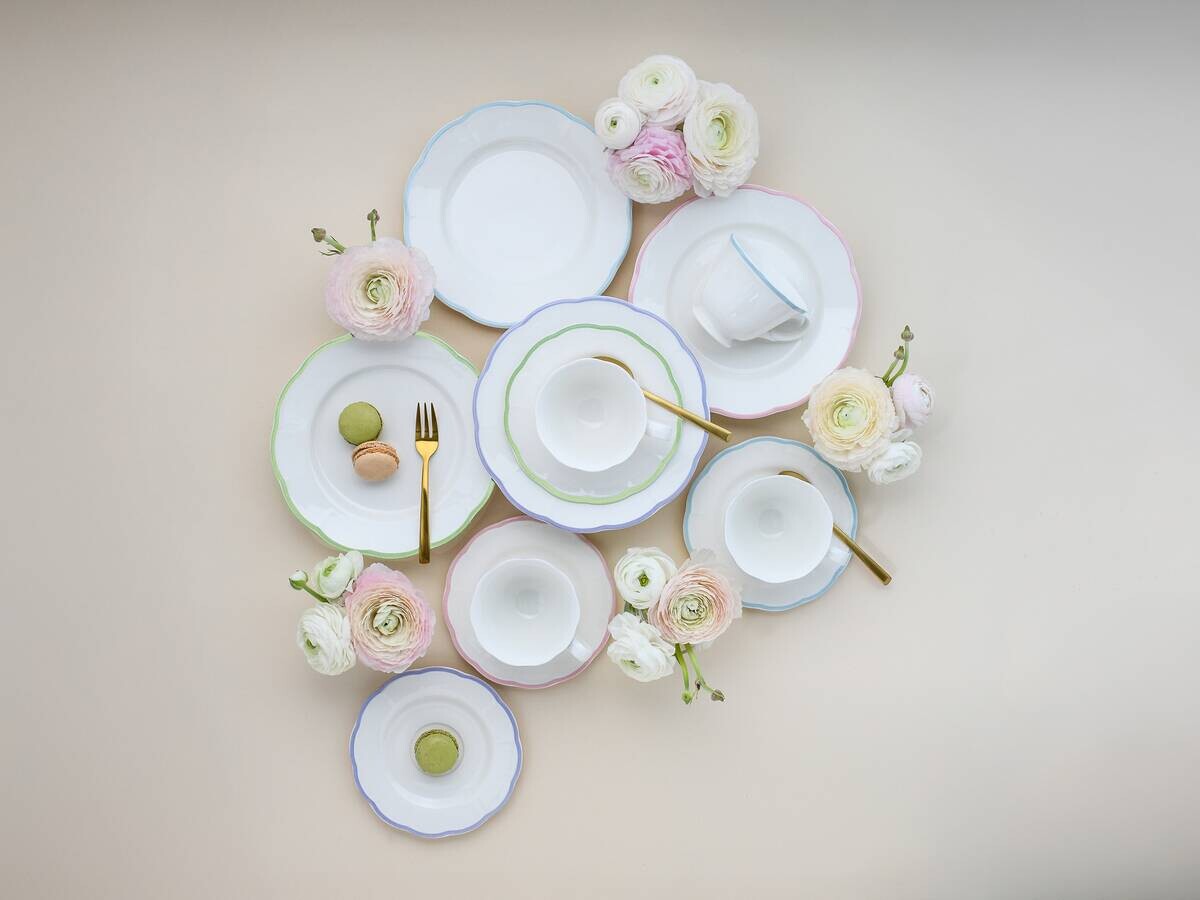 Kombiservice weiß Steingut 16 tlg.