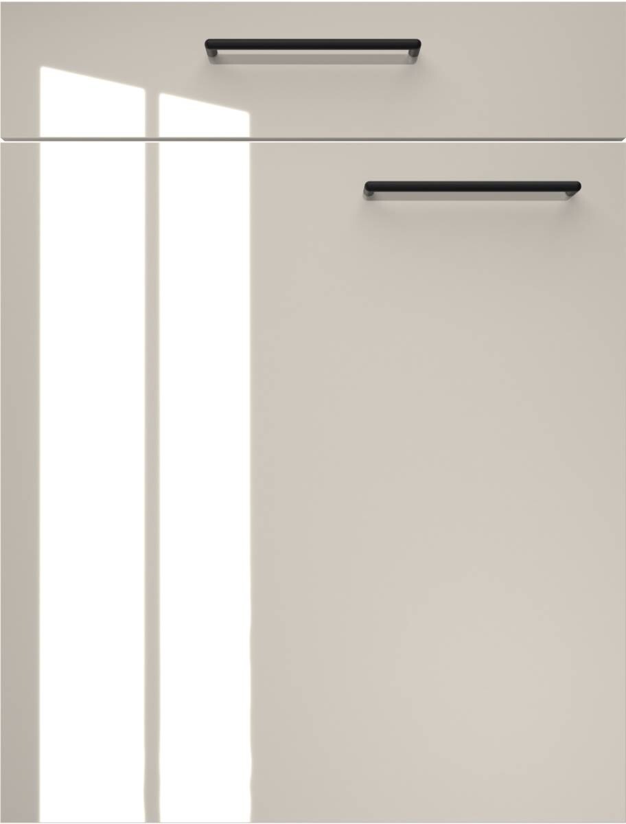 artego Küchenblock Eco Graphit Lack Hochglanz Toffee Sherwood matt Nachbildung Graphit Lack Hochglanz B/T: ca. 300x60 cm