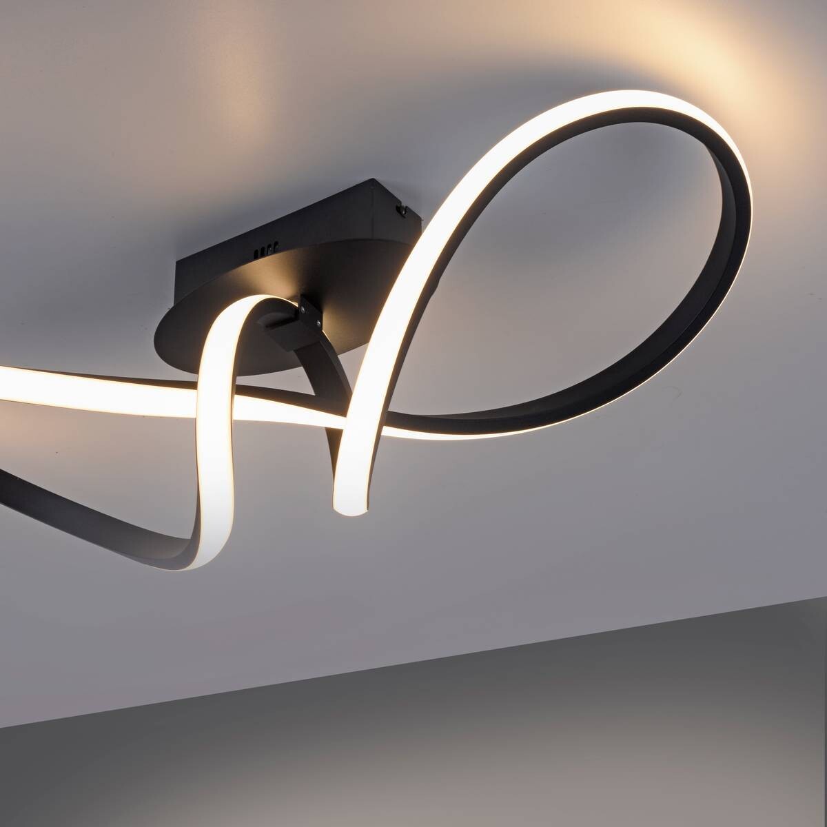 Just Light LED-Deckenleuchte MARIA 15403-18 schwarz Aluminium Kunststoff B/H/T: ca. 24,5x27x61 cm 1 Brennstellen
