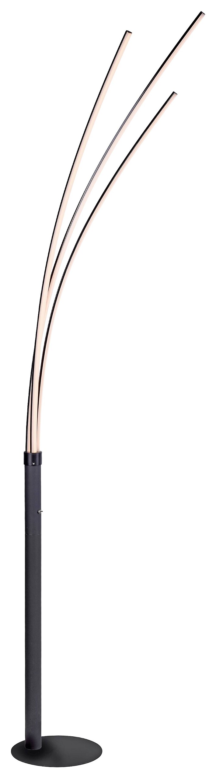 Just Light Stehlampe MAJA 15383-18 schwarz Eisen Kunststoff B/H/T: ca. 58x215x80 cm 3 Brennstellen