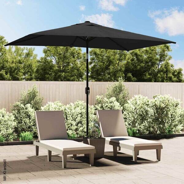 vidaXL Sonnenschirm anthrazit Polyester B/H/L: ca. 200x252x300 cm