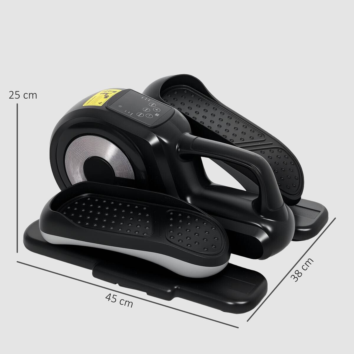 SPORTNOW Mini-Ellipsentrainer schwarz Stahl B/H/L: ca. 38x25x45 cm