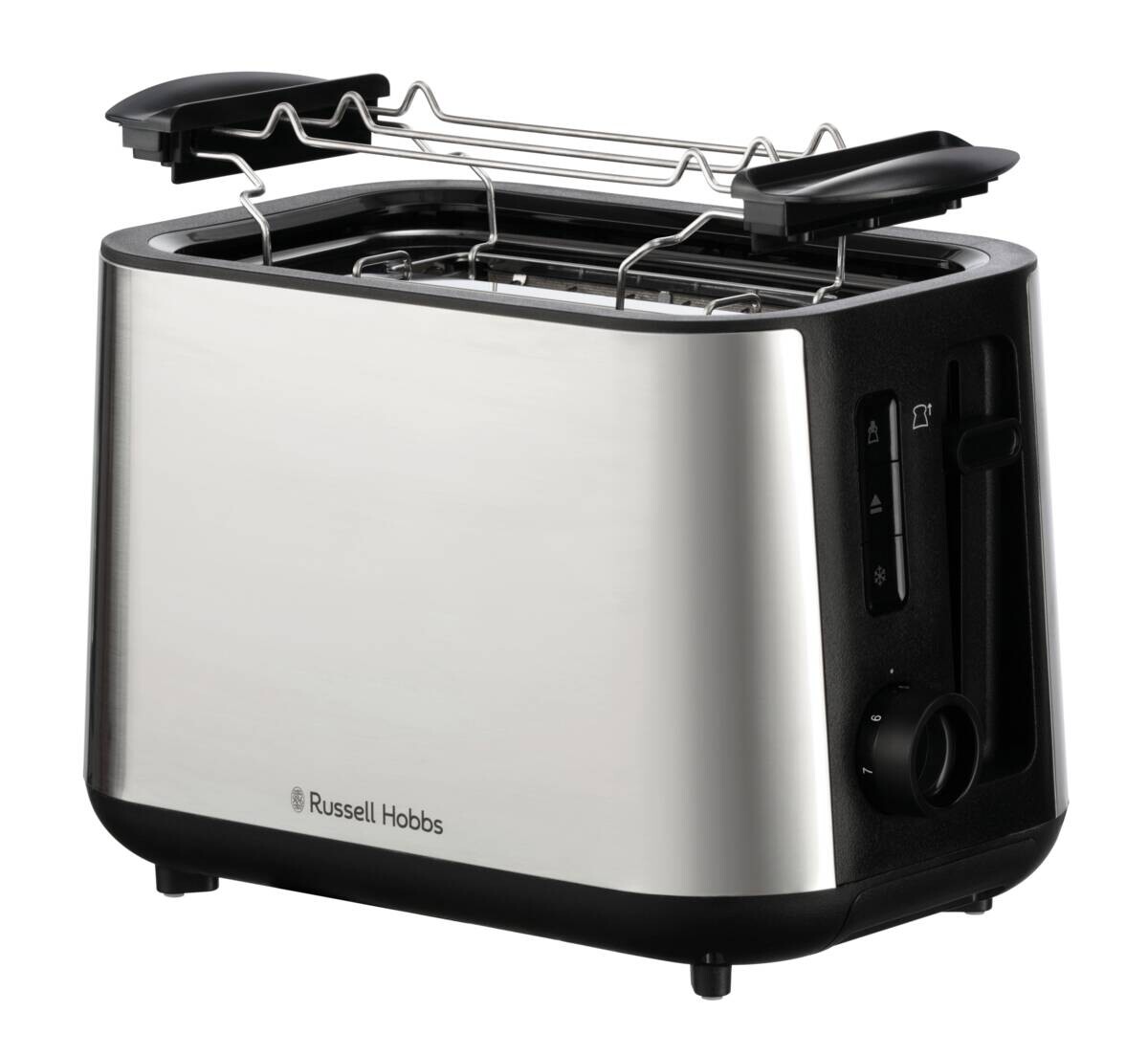 Russel Hobbs Toastautomat 27390-56 silber schwarz Edelstahl B/H/L: ca. 17,4x22,6x29,3 cm