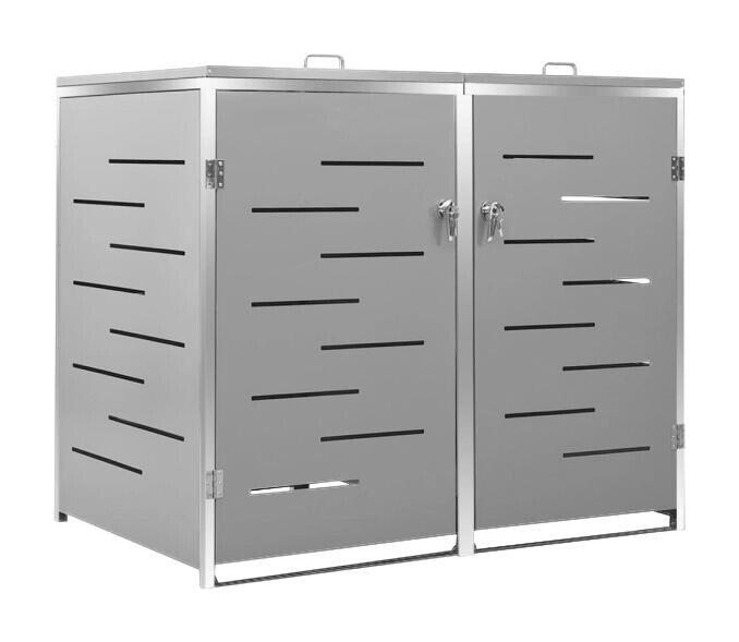 vidaXL Mülltonnenbox grau