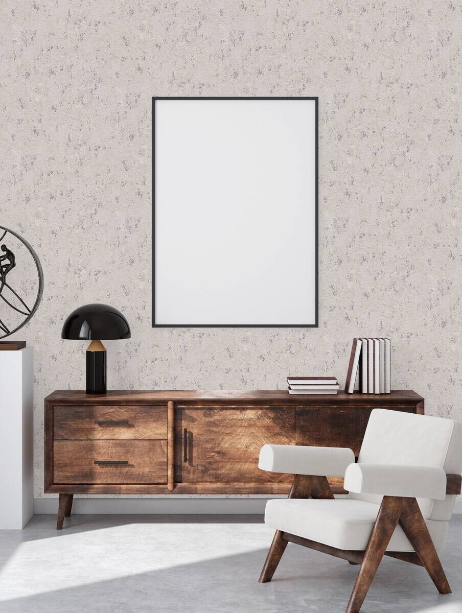 A.S.Creation Vliestapete silber beige B/H/D: ca. 53x1005x9 cm
