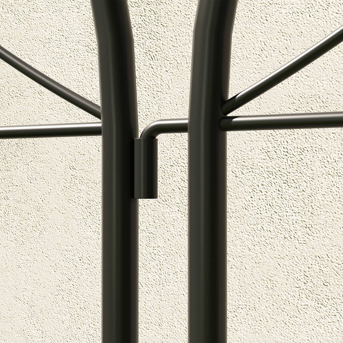 Outsunny Rankgitter schwarz B/H/L: ca. 1,3x150x50 cm