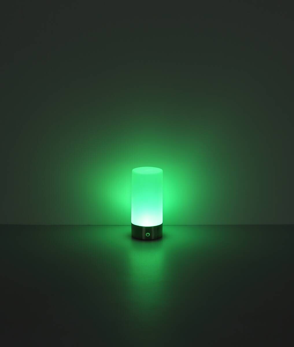 GLOBO LED-Ticshleuchte Lex nickel matt Metall H/D: ca. 19x8,8 cm