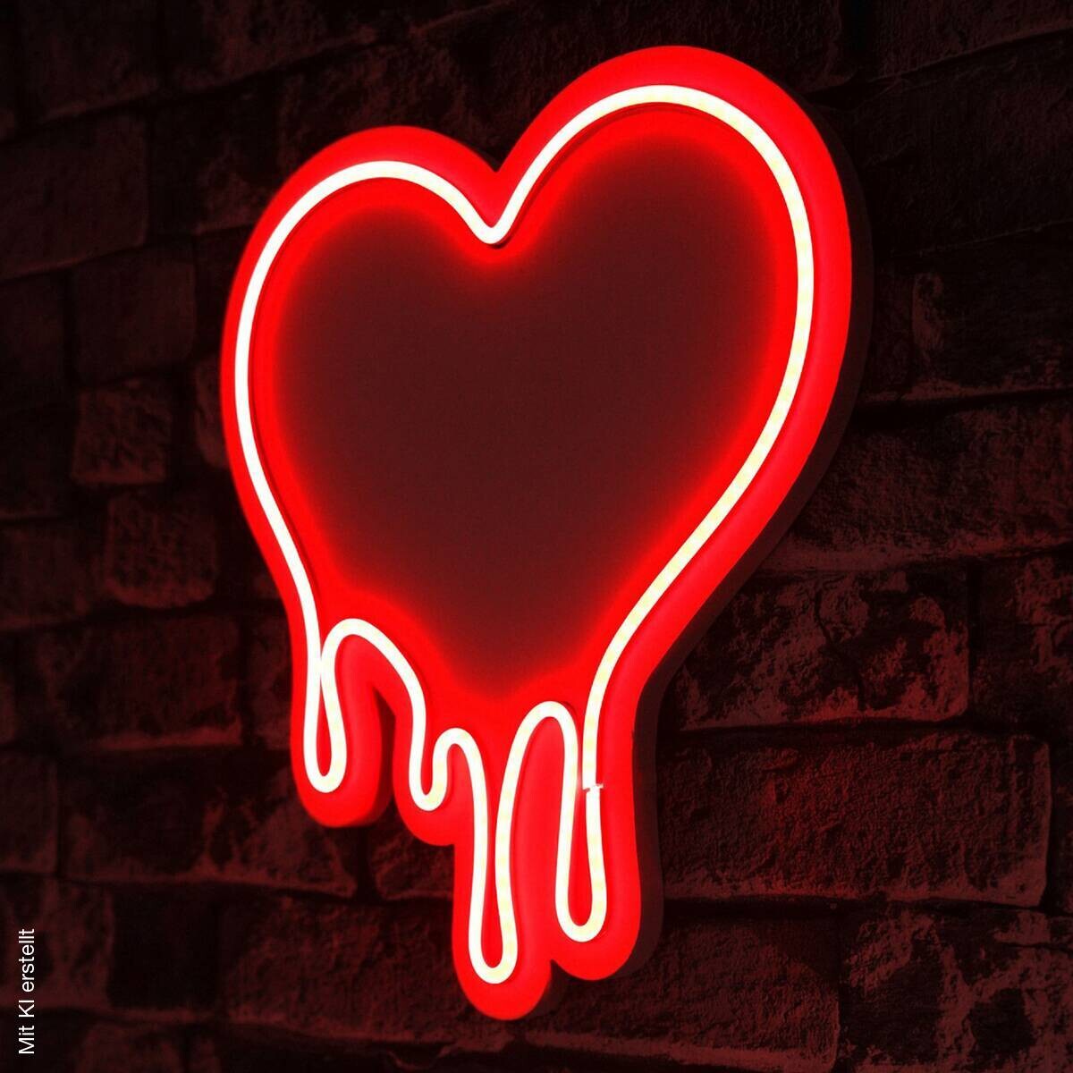Opviq LED-Wandleuchte rot PVC B/H/T/L: ca. 32x35x2x32 cm