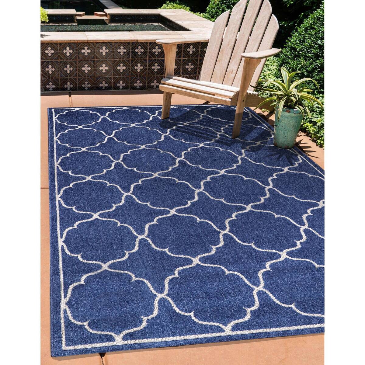 Sanat Outdoorteppich BERLIN blau B/L: ca. 140x200 cm