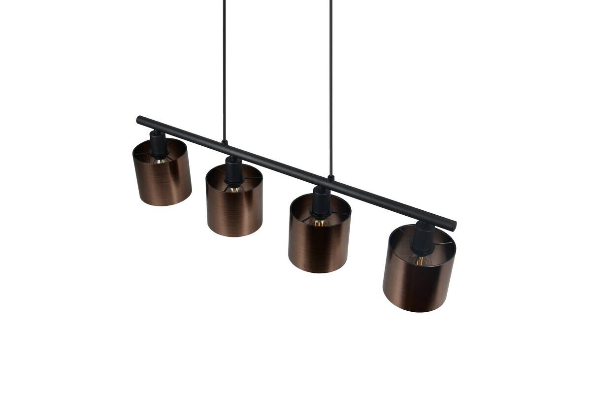 Reality Pendelleuchte Jason bronze Metall B/H/T: ca. 75x15x12 cm E14 4 Brennstellen