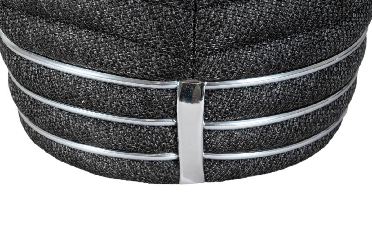 360 Living Hocker Doric 320 anthrazit Graphit H/D: ca. 50x42 cm