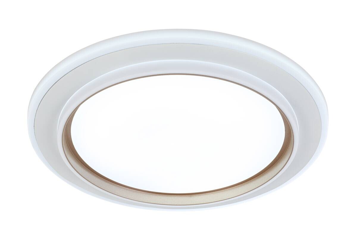 Nolo LED-Deckenleuchte Disc silber Kunststoff B/H/T: ca. 46x46x5 cm