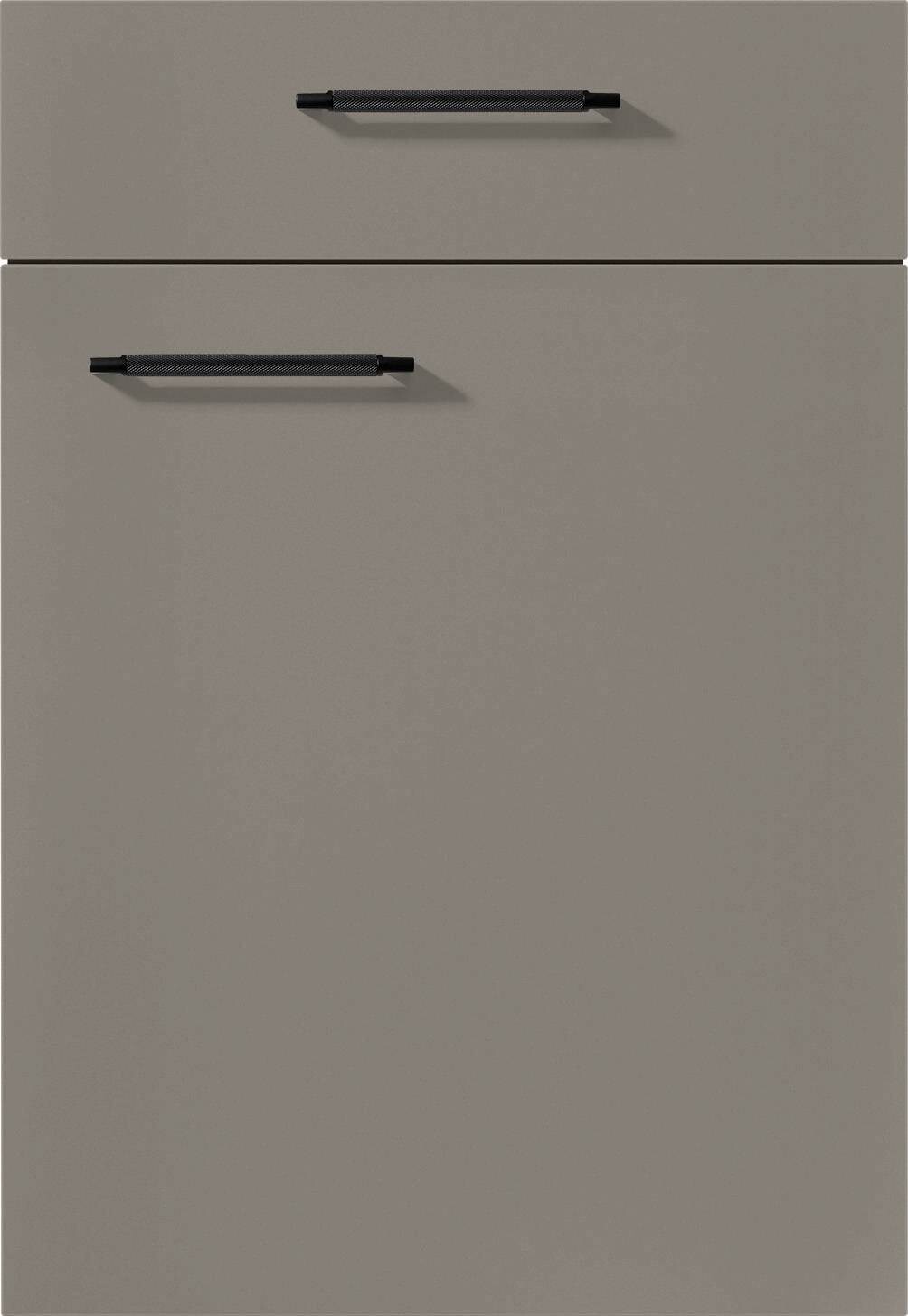 nobilia Doppelblock Easytouch Grafitschwarz Lacklaminat B/T: ca. 260x60 cm