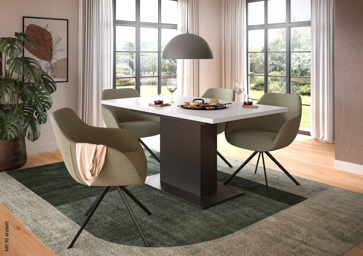 Esstisch MOTION grau B/H/T: ca. 150x76x90 cm
