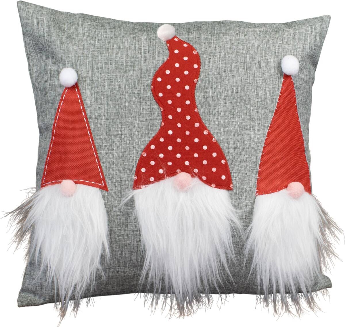 Dekokissen grau Polyester B/L: ca. 40x40 cm