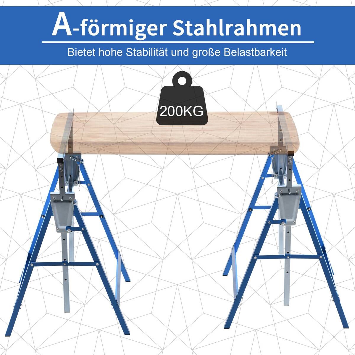 Werkstatt-Zubehör blau B/H/L: ca. 58x68x130 cm