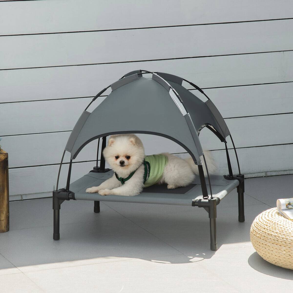 PawHut Hunde-Zubehör grau Polypropylen B/H/L: ca. 46x61x62 cm