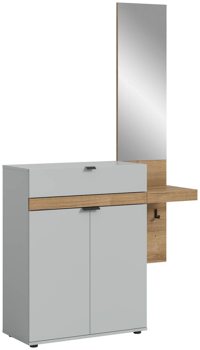 Garderobe Naro weiß Evoke Oak Nachbildung B/H/T: ca. 110x194x37 cm