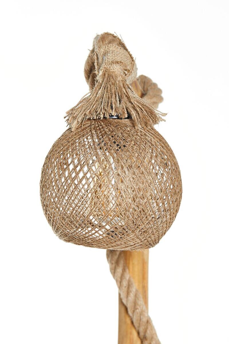 Opviq Stehlampe Arboretum natur Holz B/H/T/L/D: ca. 24x140x24x24x24 cm E27 2 Brennstellen