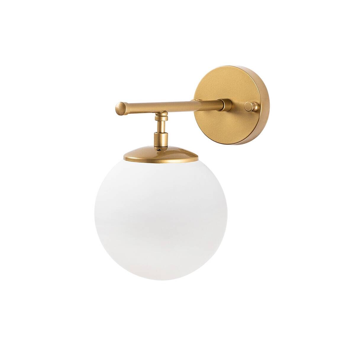 Opviq Wandleuchte Roe gold Glas Metall B/H/T/L/D: ca. 24x24x24x15x15 cm E14 1 Brennstellen