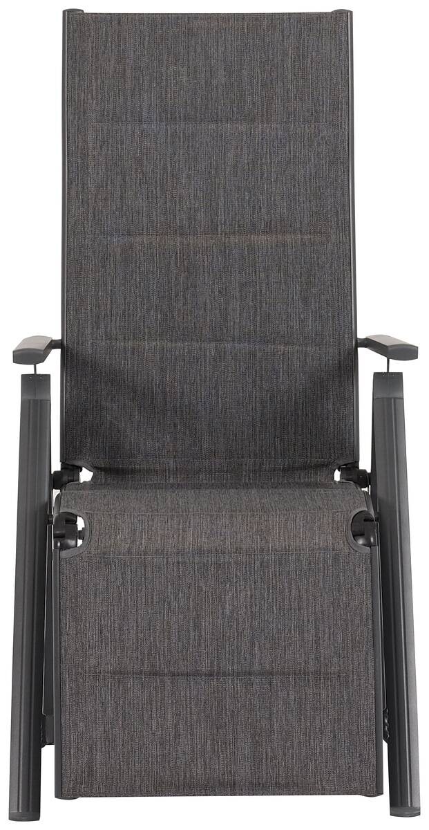 POCOline Klappsessel Boston anthrazit Alu B/H/L: ca. 73x140x58 cm
