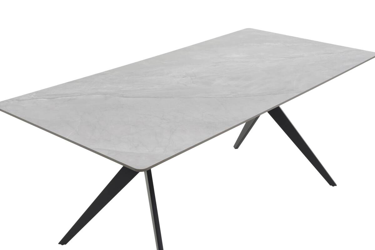 Esstisch Paccino I grau Marmor Optik B/H/T: ca. 180x76x90 cm