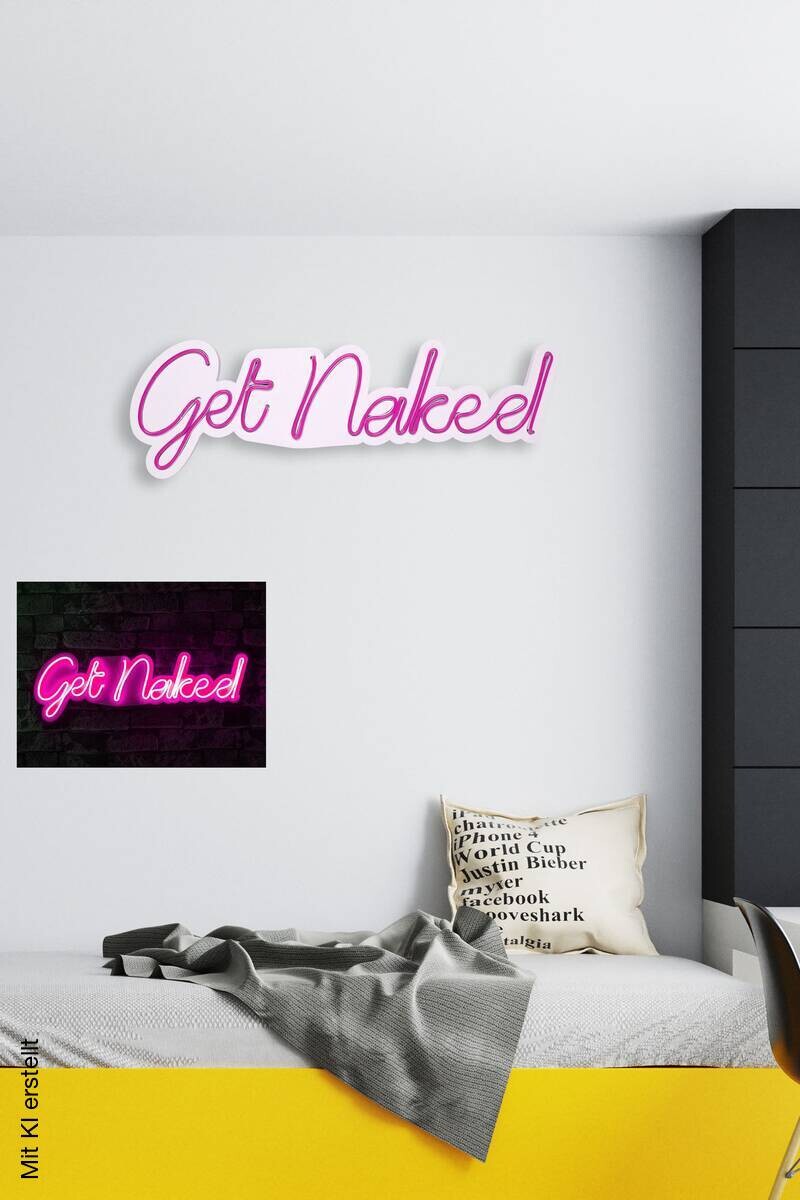 Opviq LED-Wandleuchte rosa PVC B/H/T/L: ca. 62x20x2x62 cm