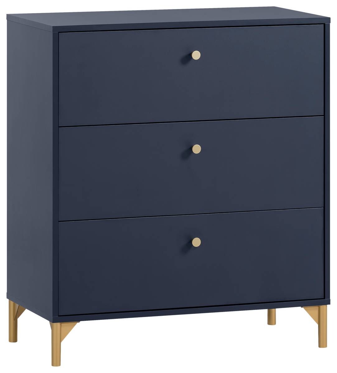 Kommode Alfa blau dunkel B/H/T: ca. 80,1x94,4x40 cm