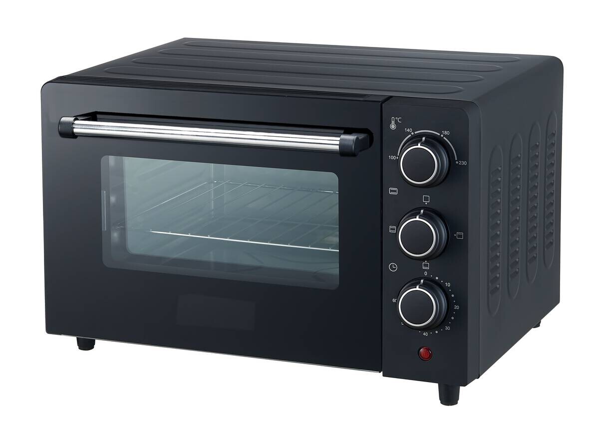 POCOline Mini-Backofen silber Glas B/H/L: ca. 32,6x27,1x42,3 cm ca. 18 l