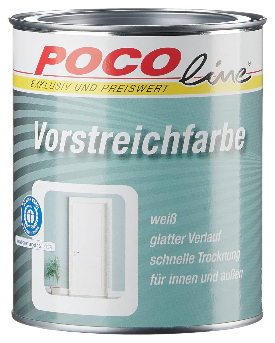 POCOline Acryl Vorstreichfarbe weiß matt ca. 0,25 l