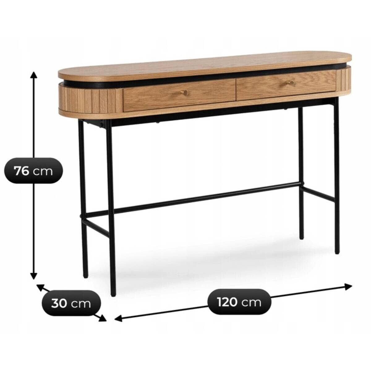Schminktisch ALBERI Eiche Sonoma Nachbildung B/H/T: ca. 120x76x60 cm