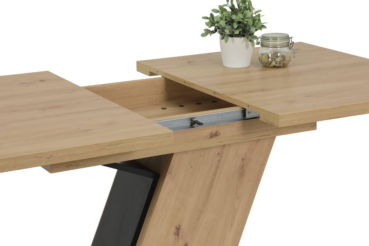 Essgruppe Gesa II Eiche anthrazit Holzwerkstoff B/H/T: ca. 180x76x90 cm