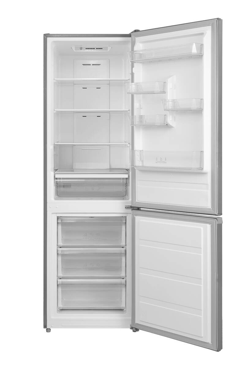 POCOline Kühl-/Gefrierkombination KGK188-310CIXNF Inox B/H/T: ca. 59,5x188x63,5 cm
