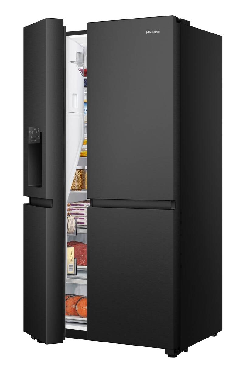 Hisense Side-by-Side RS818N4TFE schwarz B/H/T: ca. 91x179x73 cm