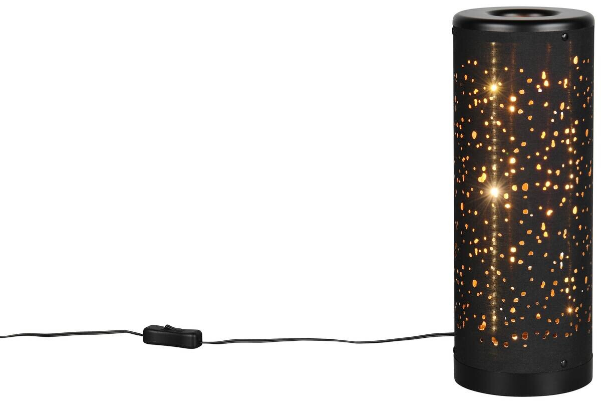 Reality LED-Tischleuchte Taco schwarz Kunststoff B/L: ca. 13x34,5 cm