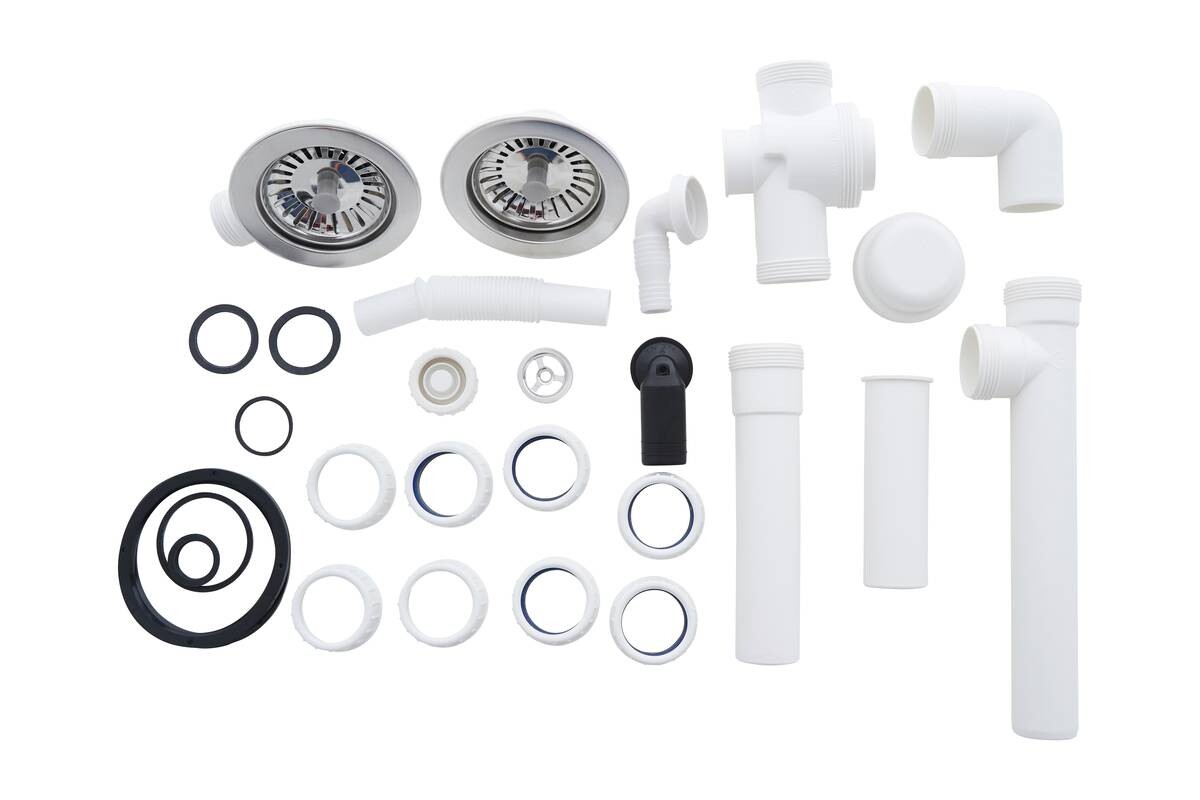 Respekta Einbauspüle Denver 1,5 100 x 50 S schwarz Mineralite B/H/T: ca. 100x20x50 cm