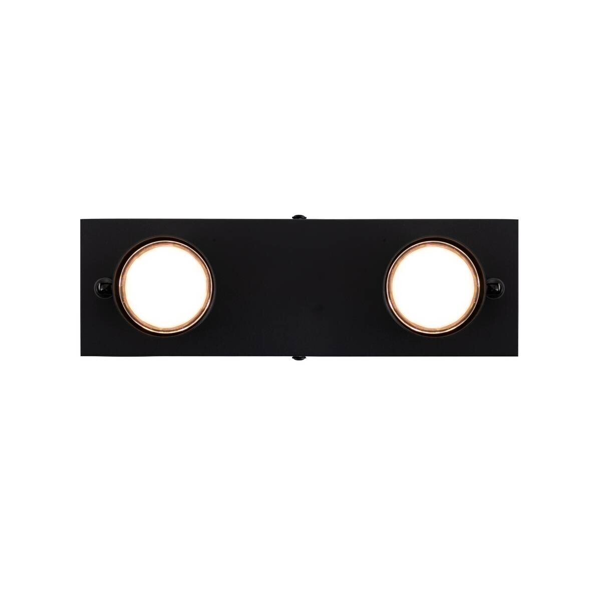 POCOline Spot 2-flg. Thanina schwarz Metall B/H/L: ca. 8x12x34 cm GU10 2 Brennstellen