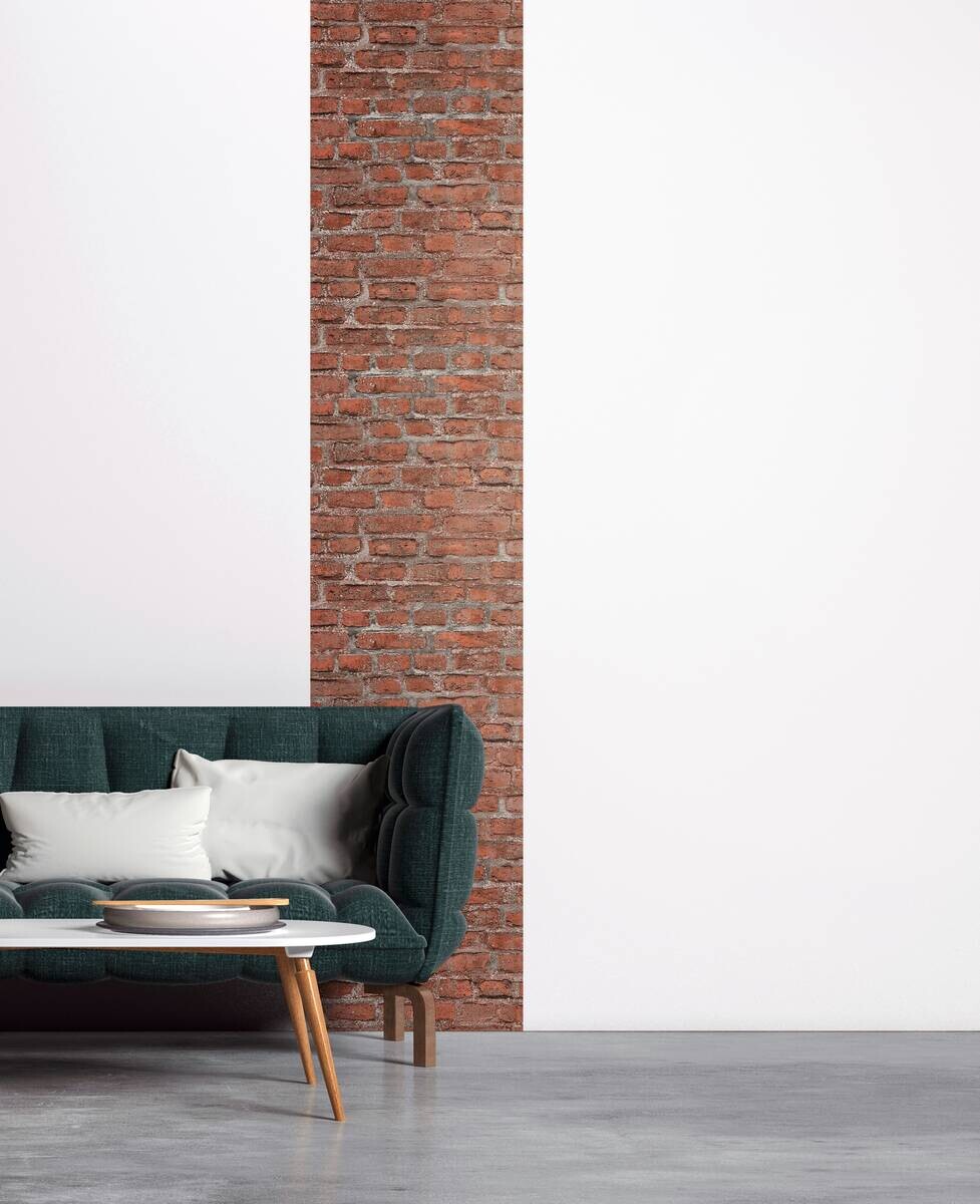 A.S.Creation Tapete bunt rot grau B/H/D: ca. 52x250x7,5 cm