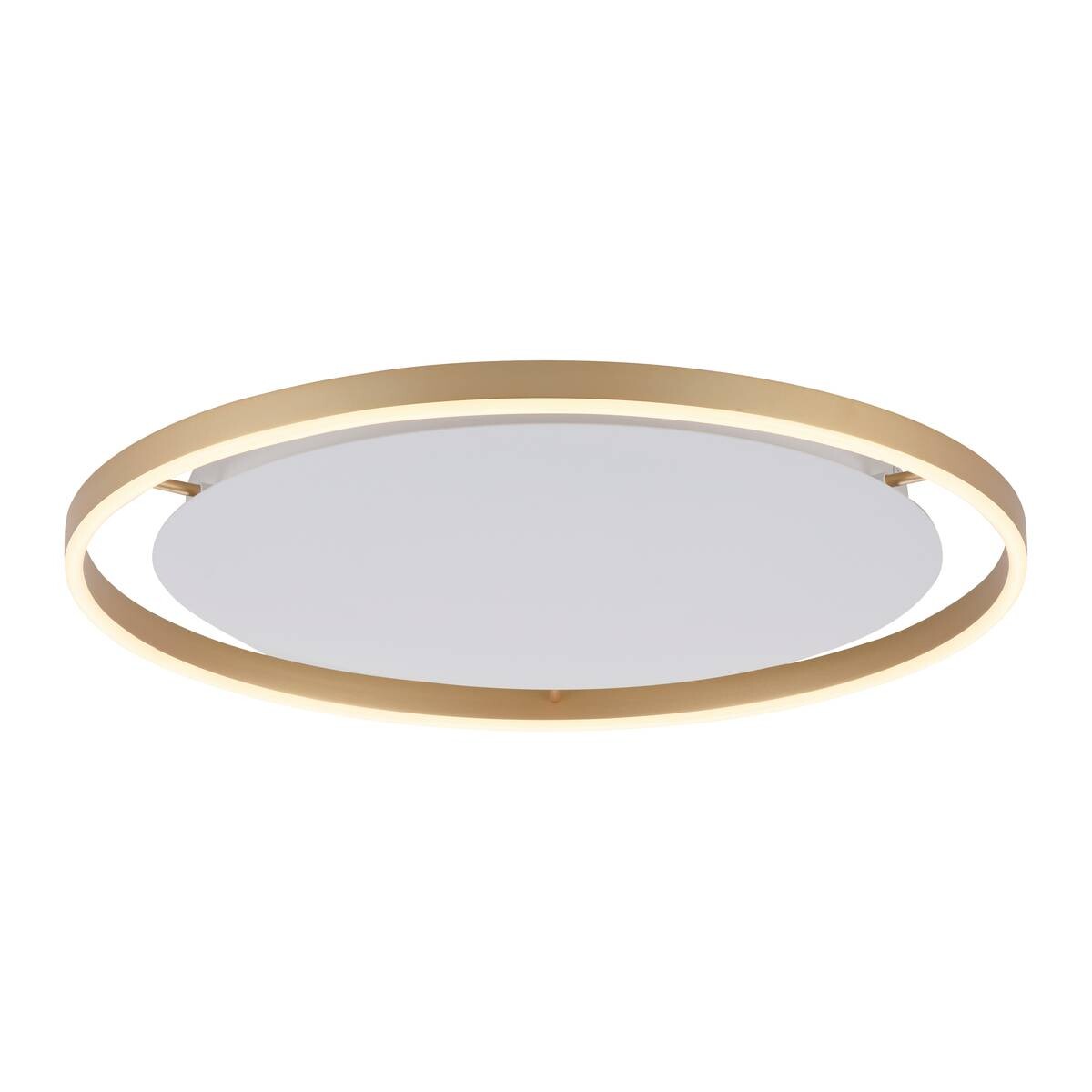 Just Light LED-Deckenleuchte RITUS 15392-60 messing weiß Metall H/D: ca. 5,3x58,5 cm 1 Brennstellen