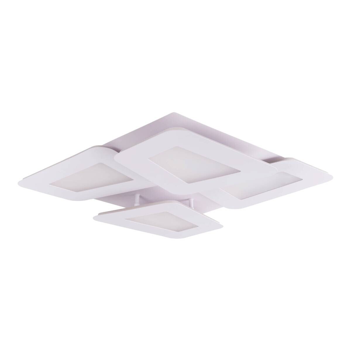 Näve Leuchten LED-Deckenleuchte weiß Metall Kunststoff B/H/T: ca. 48x8x48 cm