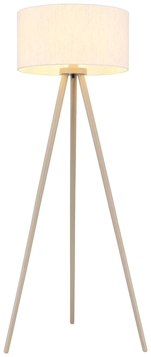 GLOBO Stehleuchte natur sand Holz H/D: ca. 148x57 cm E27 1 Brennstellen