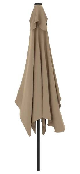 vidaXL Sonnenschirm taupe Polyester B/H/L: ca. 200x252x300 cm