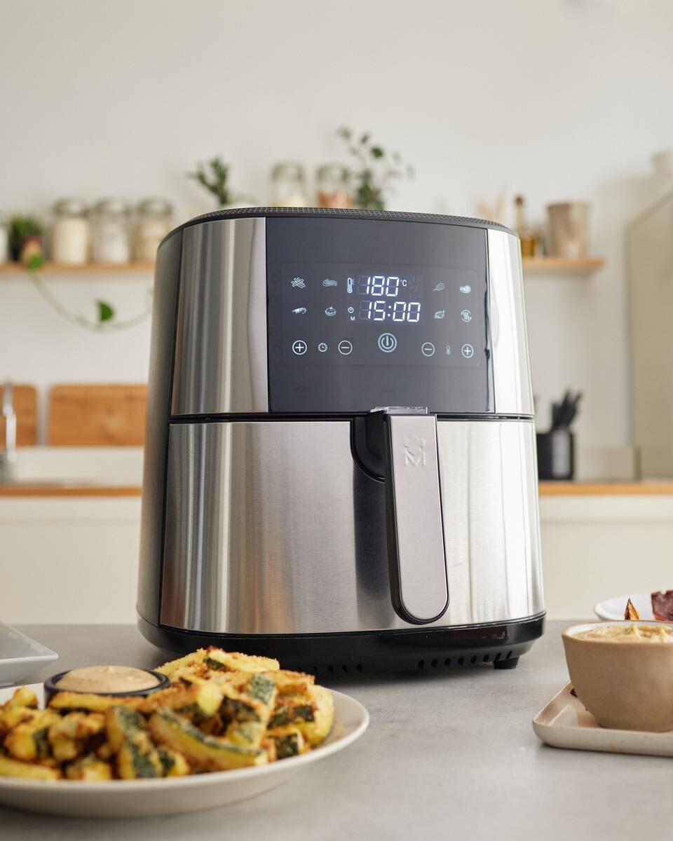 MASTERPRO Heißluftfritteuse BGMP-9167 silber Kunststoff B/H/T: ca. 36x39,5x41 cm ca. 6 l