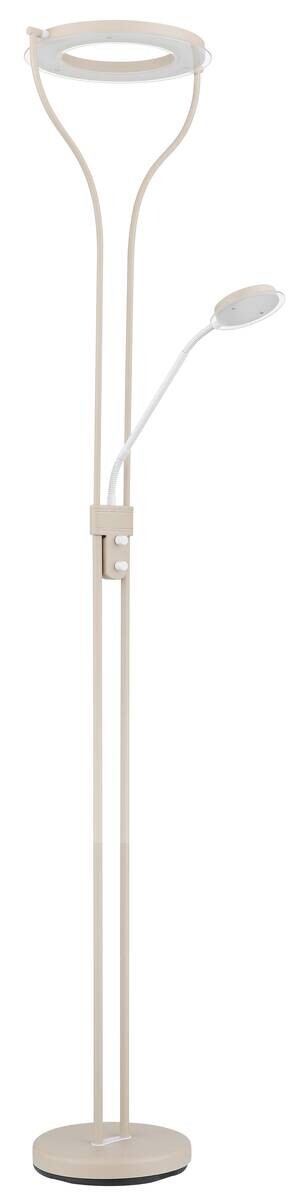GLOBO Stehlampe weiß sand Satiniert Glas Metall B/H/L: ca. 31x194x35 cm null 1 Brennstellen