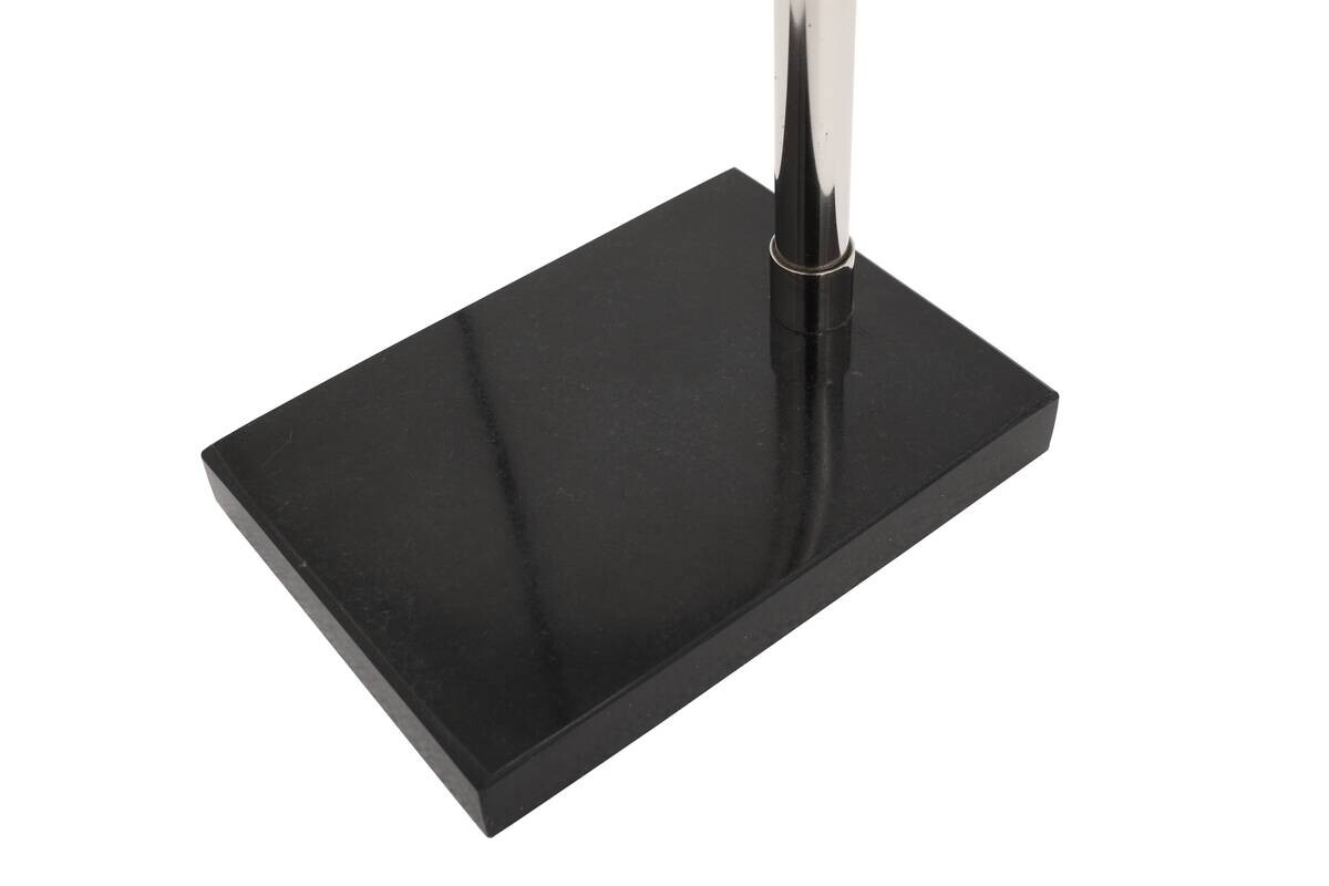 Kayoom Tischleuchte schwarz silber Messing Stahl Eisen B/H/L: ca. 12x54x46 cm E27 1 Brennstellen