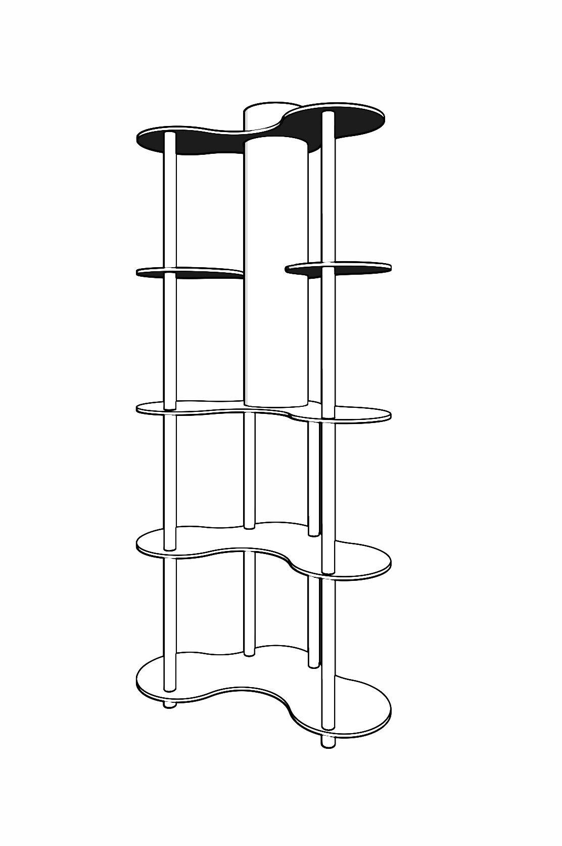 Stehleuchte nussbaum MDF PVC B/H/L/D: ca. 17x150x17x17 cm E27 1 Brennstellen