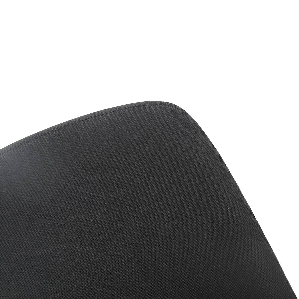 Stuhl Pia schwarz Microfaser Metall