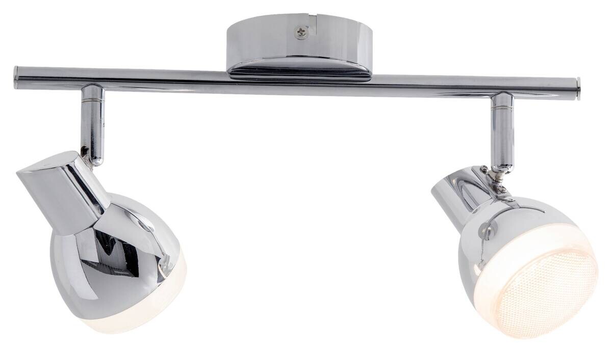 Näve Leuchten LED-Spot Chrom Kunststoff Metall B/H/T: ca. 30x13x8 cm 2 Brennstellen